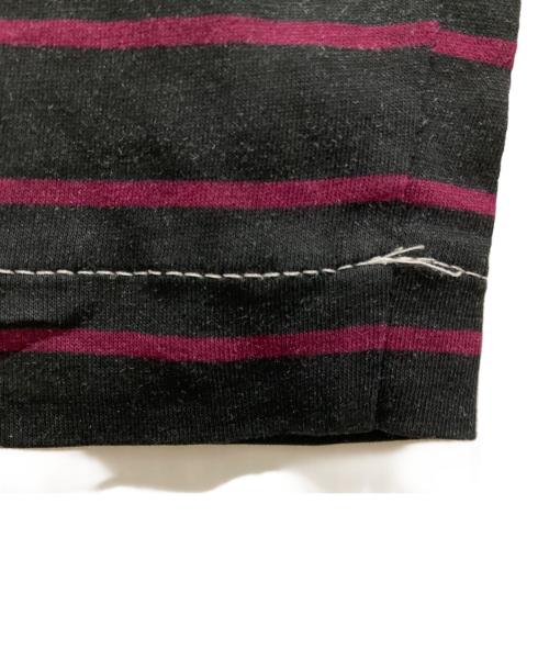 PRADA（プラダ）PRADA (プラダ) ボーダーカットソー ブラック××レッド サイズ:SIZE XSの古着・服飾アイテム