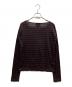 PRADA (プラダ) ボーダーカットソー ブラック××レッド サイズ:SIZE XS：14000円
