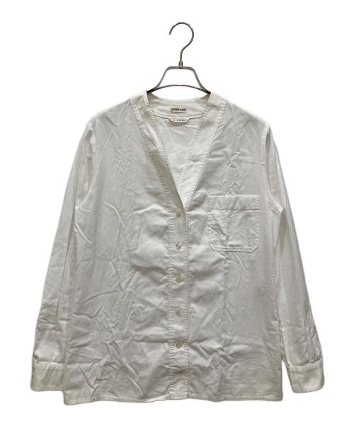 HERMES（エルメス）HERMES (エルメス) スキッパーシャツ ホワイト サイズ:SIZE 38の古着・服飾アイテム