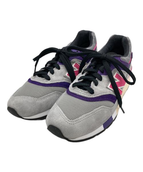 NEW BALANCE（ニューバランス）NEW BALANCE (ニューバランス) KITH (キス) UNITED ARROWS & SONS (ユナイテッドアローズ＆サンズ) ローカットスニーカー グレー×ピンク サイズ:SIZE 27cmの古着・服飾アイテム