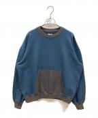 NEW BALANCE×BEAMSニューバランス×ビームス）の古着「ウォッシュド加工クルーネックスウェット」｜ネイビー×グレー