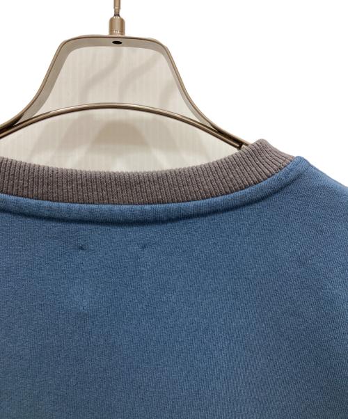NEW BALANCE（ニューバランス）NEW BALANCE (ニューバランス) BEAMS (ビームス) ウォッシュド加工クルーネックスウェット ネイビー×グレー サイズ:SIZE Mの古着・服飾アイテム