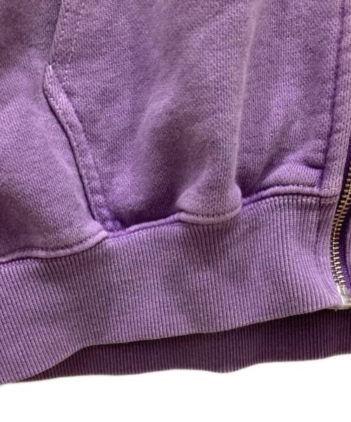 X-LARGE（エクストララージ）X-LARGE (エクストララージ) PIGMENT DYED EMBOSS LOGO ZIP HOODED SWEAT パープル サイズ:SIZE Lの古着・服飾アイテム