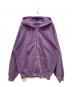X-LARGE（エクストララージ）の古着「PIGMENT DYED EMBOSS LOGO ZIP HOODED SWEAT」｜パープル