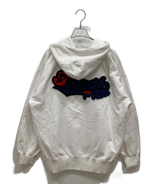 FILA（フィラ）FILA (フィラ) TATRAS (タトラス) ロゴフーディ ホワイト サイズ:SIZE Mの古着・服飾アイテム