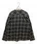 LFYT (エルエフワイティー) NEP TWILL CHECK BAND COLLAR SHIRT グレー サイズ:SIZE XXL：5000円