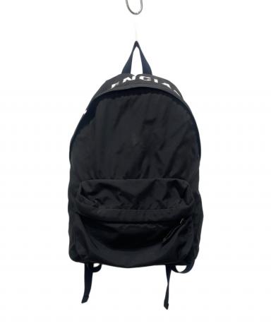 BALENCIAGA スモール ウィール バックパック S ブラック ナイロン 中古・古着通販】BALENCIAGA (バレンシアガ) Wheel ナイロンバック