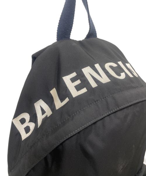 BALENCIAGA（バレンシアガ）BALENCIAGA (バレンシアガ) Wheel ナイロンバックパック ブラックの古着・服飾アイテム