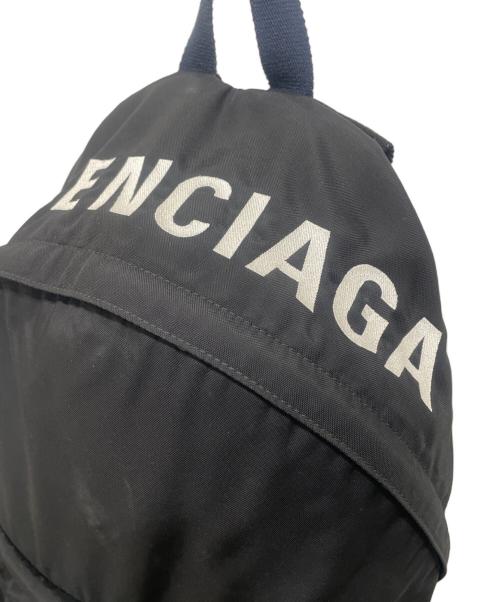 BALENCIAGA（バレンシアガ）BALENCIAGA (バレンシアガ) Wheel ナイロンバックパック ブラックの古着・服飾アイテム