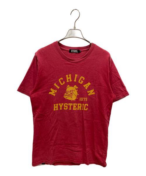 Hysteric Glamour（ヒステリックグラマー）Hysteric Glamour (ヒステリックグラマー) プリントTシャツ レッド サイズ:SIZE Mの古着・服飾アイテム