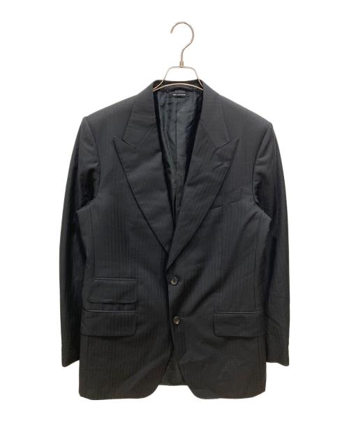TOM FORD（トムフォード）TOM FORD (トムフォード) ピークドラペルセットアップスーツ ブラック サイズ:SIZE 48の古着・服飾アイテム