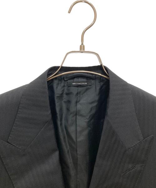 TOM FORD（トムフォード）TOM FORD (トムフォード) ピークドラペルセットアップスーツ ブラック サイズ:SIZE 48の古着・服飾アイテム