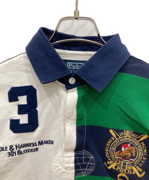POLO RALPH LAUREN（ポロ・ラルフローレン）POLO RALPH LAUREN (ポロ・ラルフローレン) 刺繍ラガーシャツ マルチカラー サイズ:SIZE Lの古着・服飾アイテム