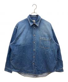 gold（ゴールド）の古着「10.5oz JELT DENIM BIG WESTERN SHIRT」｜インディゴ