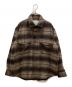 GOLD（ゴールド）の古着「ALPACA WOOL SHAGGY CHECK C.P.O JACKET」｜ブラウン