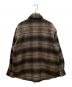 GOLD (ゴールド) ALPACA WOOL SHAGGY CHECK C.P.O JACKET ブラウン サイズ:SIZE M：10000円