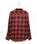 MINEDENIM (マインデニム) Rayon Ombre Check Loose Work SH レッド×ブラック サイズ:SIZE 1：10000円