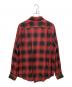 MINEDENIM (マインデニム) Rayon Ombre Check Loose Work SH レッド×ブラック サイズ:SIZE 1：10000円