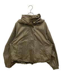 MUSE（ミューズ）の古着「WASHED STAND ZIP ブルゾン」｜カーキ