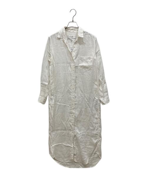 Frank&Eileen（フランクアンドアイリーン）Frank&Eileen (フランクアンドアイリーン) リネンシャツワンピース ホワイト サイズ:SIZE XSの古着・服飾アイテム