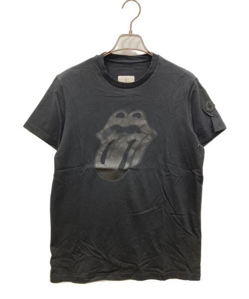 MONCLER（モンクレール）MONCLER (モンクレール) ROLLING STONES (ローリングストーンズ) MAGLIA T-SHIRT ブラック サイズ:SIZE Mの古着・服飾アイテム