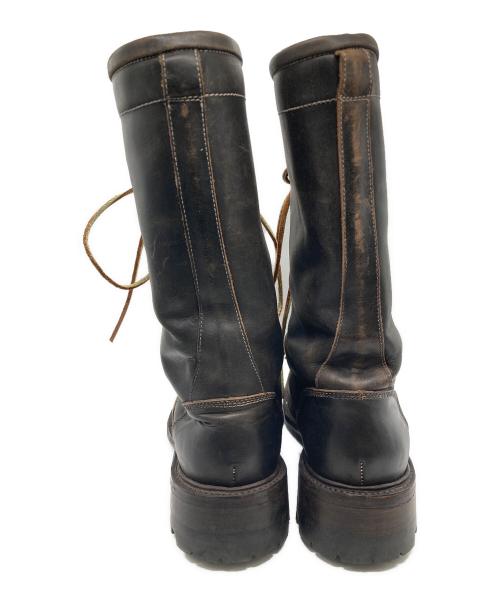 Alfredo BANNISTER（アルフレッドバニスター）alfredo BANNISTER (アルフレッドバニスター) ロングレザーブーツ ブラウン サイズ:SIZE 43の古着・服飾アイテム