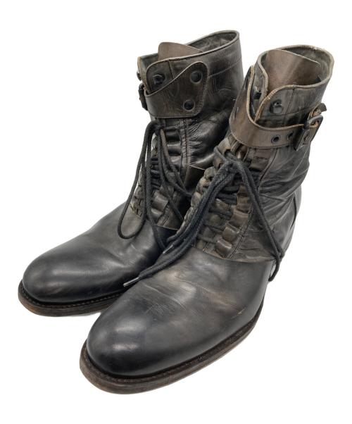 Alfredo BANNISTER（アルフレッドバニスター）alfredo BANNISTER (アルフレッドバニスター) レースアップブーツ ブラック サイズ:SIZE43の古着・服飾アイテム