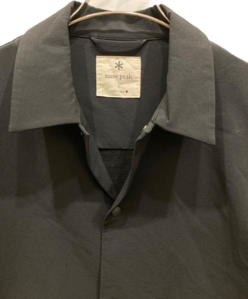 Snow peak（スノーピーク）Snow peak (スノーピーク) INSURATION BIG SHIRT ブラック サイズ:SIZE Lの古着・服飾アイテム