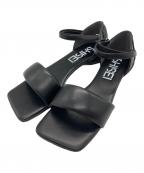 SHISEIシセイ）の古着「パテッドサンダル　PADDED SANDALS」｜ブラック