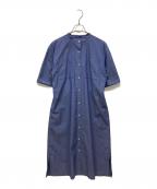 MACKINTOSH PHILOSOPHYマッキントッシュ フィロソフィー）の古着「バンドカラーシャツワンピース」｜ブルー