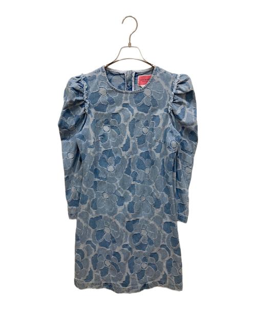 Kate Spade（ケイトスペード）Kate Spade (ケイトスペード) 総柄デニムワンピース インディゴ サイズ:SIZE 4の古着・服飾アイテム
