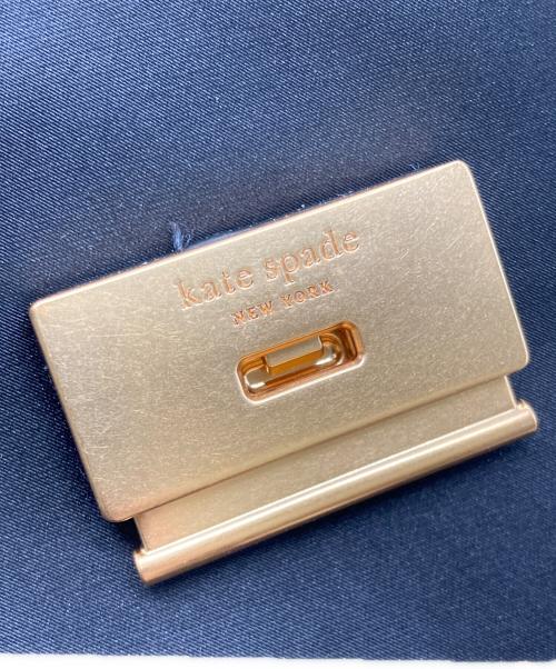Kate Spade（ケイトスペード）Kate Spade (ケイトスペード) グレース エンベリッシュド サテン スモール トップ ハンドル バッグ ブラックの古着・服飾アイテム