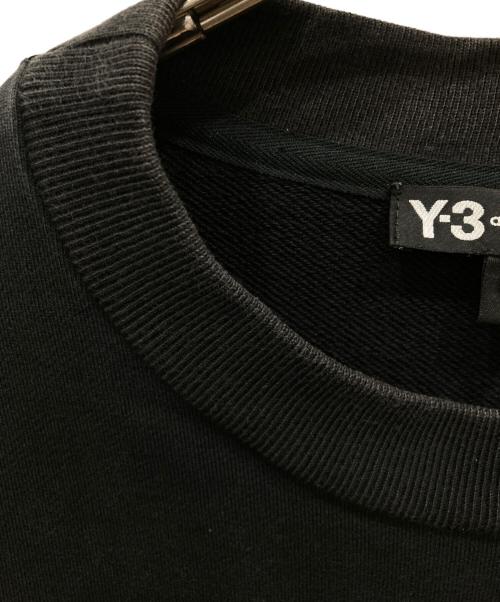 Y-3（ワイスリー）Y-3 (ワイスリー) STACKED LOGO CREW SWEATER ブラック サイズ:SIZE XLの古着・服飾アイテム