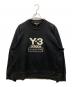 Y-3（ワイスリー）の古着「STACKED LOGO CREW SWEATER」｜ブラック