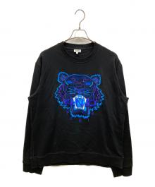 KENZO（ケンゾー）の古着「Tiger Sweatshirt Duck」｜ブラック×ブルー