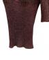 中古・古着 Vivienne Westwood RED LABEL (ヴィヴィアンウエストウッドレッドレーベル) 総柄ロゴ刺繍ニット レッド×ブラック サイズ:SIZE 2：10000円