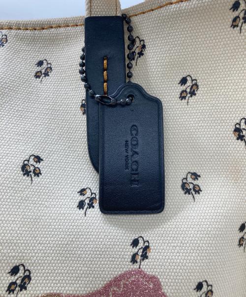 COACH（コーチ）COACH (コーチ) キャンバスリバースレインボーラメロゴトートの古着・服飾アイテム