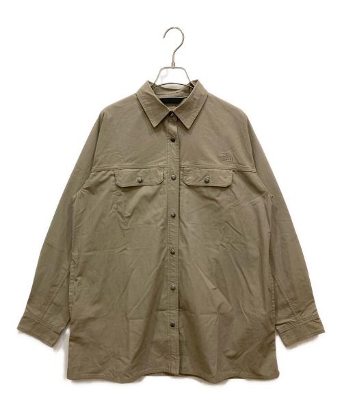 THE NORTH FACE（ザ ノース フェイス）THE NORTH FACE (ザ ノース フェイス) ファイヤーフライライトシャツ ベージュ サイズ:SIZE Lの古着・服飾アイテム
