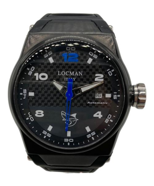 LOCMAN（ロックマン）LOCMAN (ロックマン) マーレ カーボン オートマティック ブラック×ブルーの古着・服飾アイテム