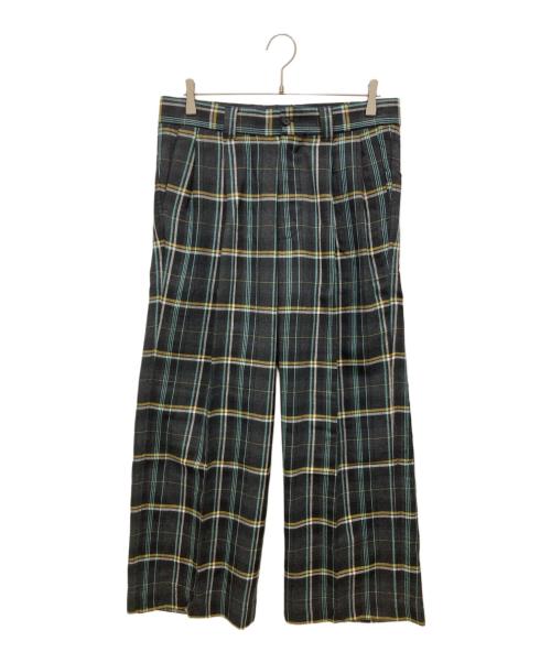 417 by EDIFICE（417 バイ エディフィス）417 by EDIFICE (417 バイ エディフィス) LE JAPON ATELIE DOKAN スラックス グレー×イエロー サイズ:SIZE Mの古着・服飾アイテム