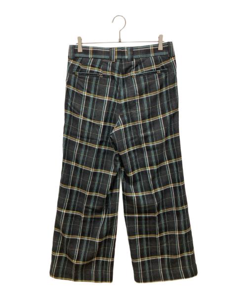 417 by EDIFICE（417 バイ エディフィス）417 by EDIFICE (417 バイ エディフィス) LE JAPON ATELIE DOKAN スラックス グレー×イエロー サイズ:SIZE Mの古着・服飾アイテム