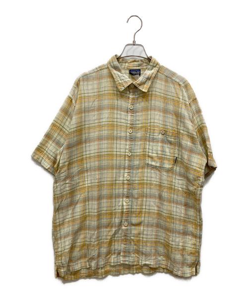 Patagonia（パタゴニア）Patagonia (パタゴニア) AC SHIRT グリーン×イエロー サイズ:SIZE XLの古着・服飾アイテム