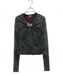 DIESEL（ディーゼル）の古着「T-RESPEC-LS Dロゴ」｜ブラック