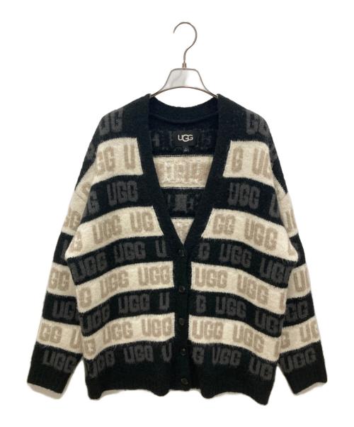 UGG（アグ）UGG (アグ) Graphic Logo Cardigan ホワイト×ブラック サイズ:SIZE Sの古着・服飾アイテム
