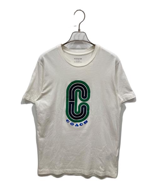 COACH（コーチ）COACH (コーチ) シグネチャー レトロ Tシャツ ホワイト サイズ:SIZE Sの古着・服飾アイテム