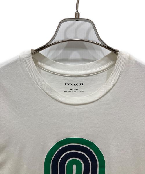 COACH（コーチ）COACH (コーチ) シグネチャー レトロ Tシャツ ホワイト サイズ:SIZE Sの古着・服飾アイテム