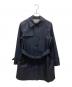 Aquascutum（アクアスキュータム）の古着「ステンカラーコート」｜ネイビー