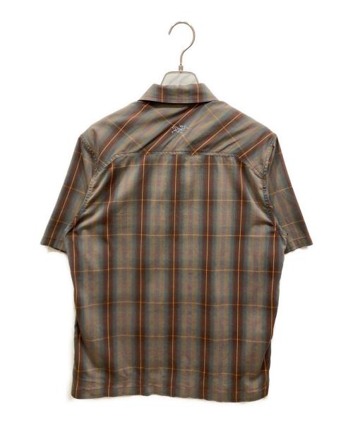 ARC'TERYX（アークテリクス）ARC'TERYX (アークテリクス) 半袖チェックシャツ ブラウン×グリーン サイズ:不明の古着・服飾アイテム