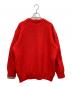 Kerry Woollen Mills (ケリーウールンミルズ) waiper (ワイパー) モスステッチ クルーネック セーター オレンジ サイズ:SIZE 40：7000円