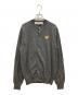 PLAY COMME des GARCONS（プレイコムデギャルソン）の古着「Round Neck Cardigan With Gold Emblem Medium Gray」｜グレー